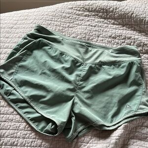 Women's Green Athletic Shorts Reebok